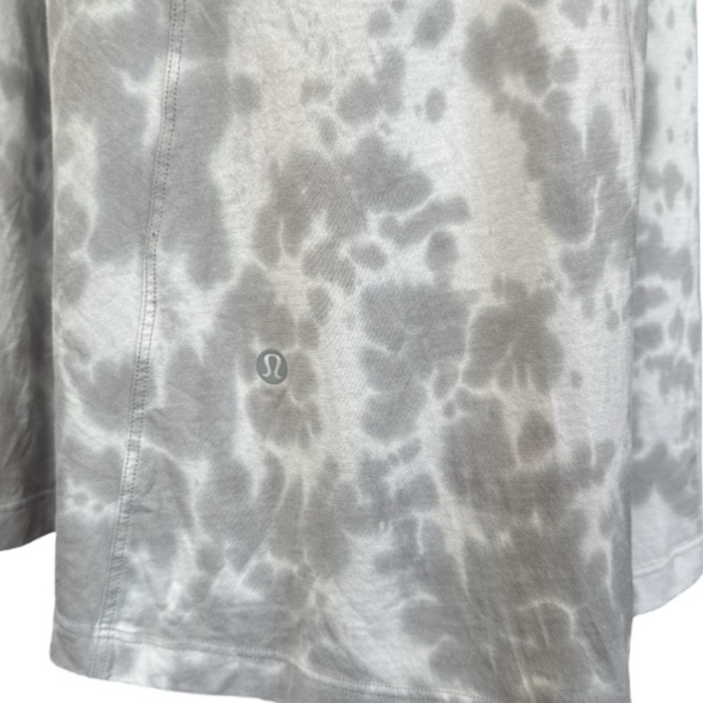 Lululemon Athletica All Yours Tee Dress Sz 8 Gray Tie Dye  Casual Athleisure - Picture 4 of 8